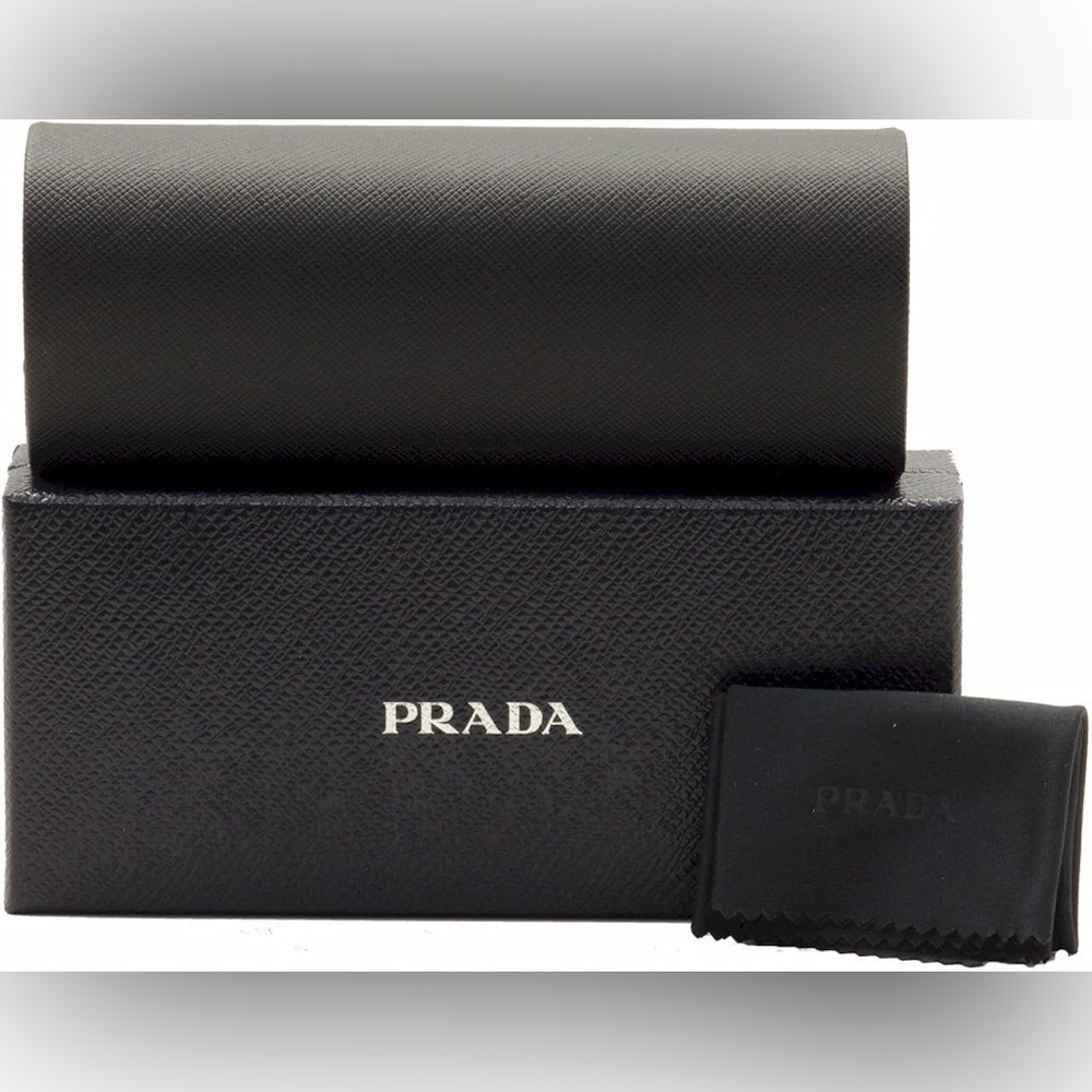 PRADA Sunglass/EyeglassOuter Case/Gift Box & Cleaning Cloth NIB - Picture 1 of 4